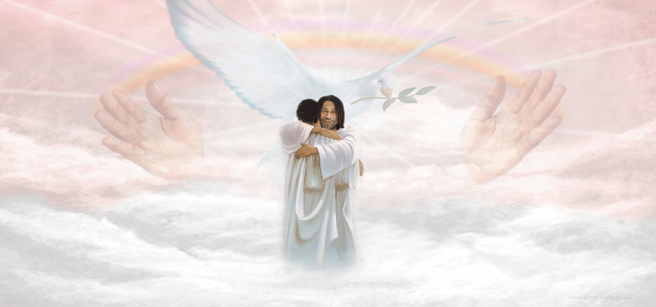 HP-AG-117-PK In God's Arms (AA) Clouds Pink